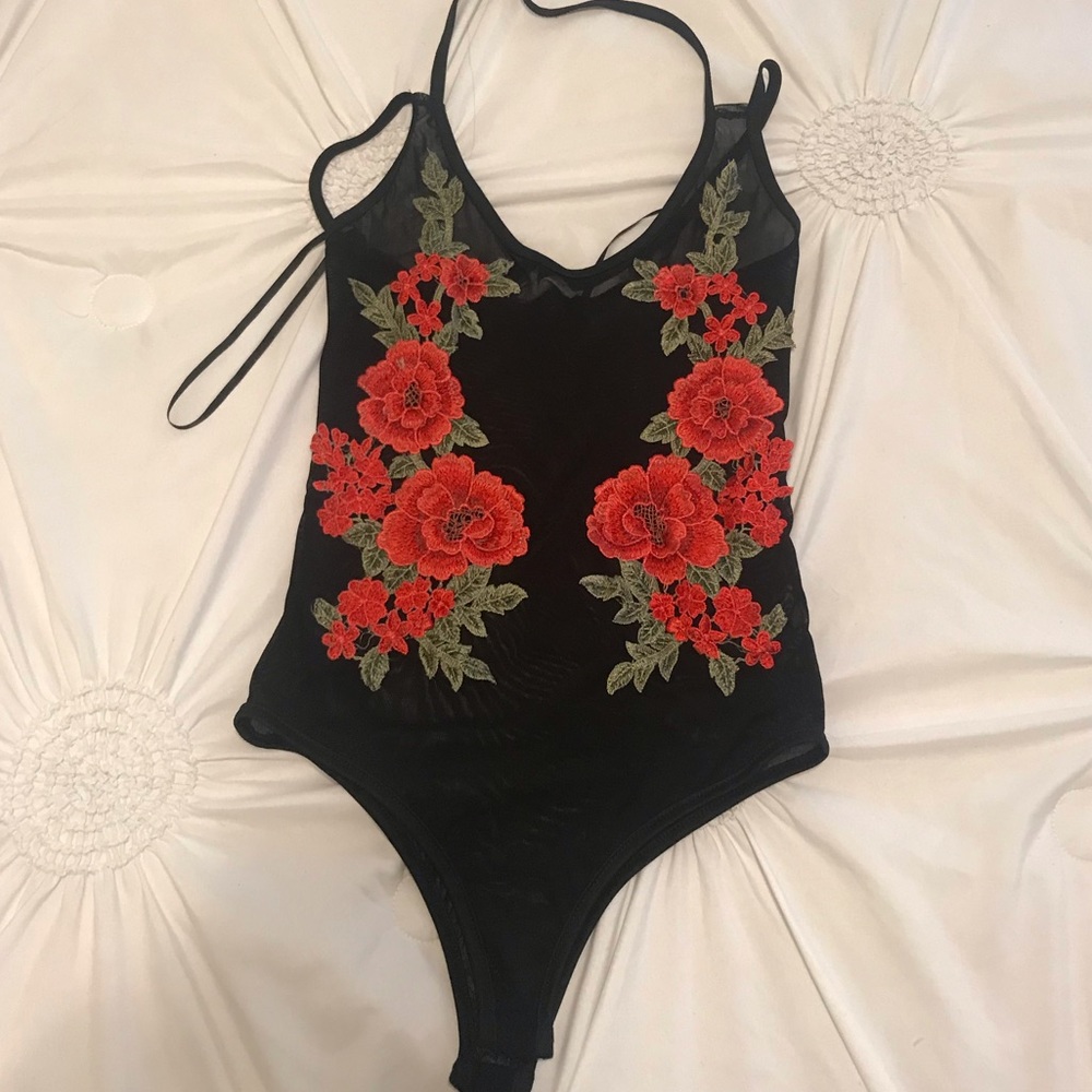floral body suit